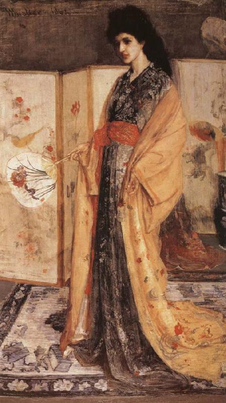 James Mcneill Whistler Whistler-s passion for all things oriental is presented here in his the princess from the Land of Porcelain Sweden oil painting art